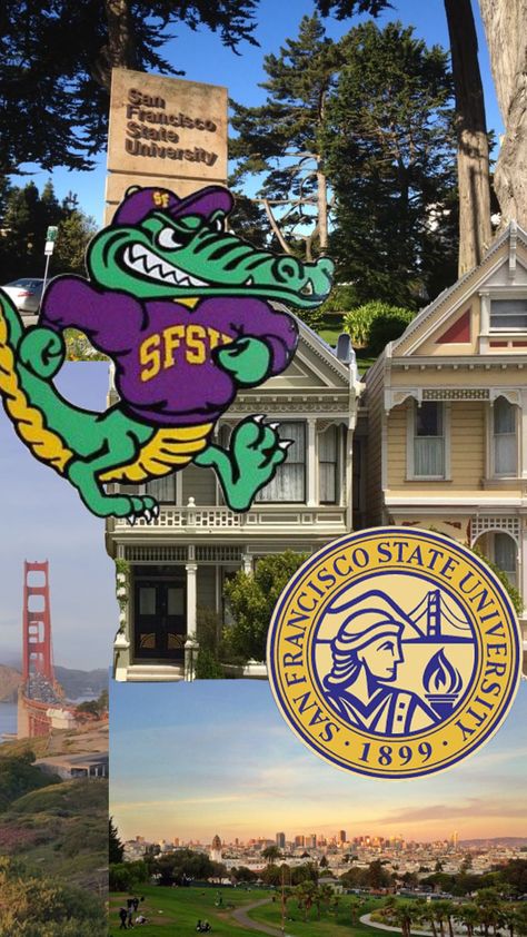 Sf State University, Uc San Francisco, San Francisco University, College Wallpaper, San Francisco State University, University Dorms, Vision Board Images, Dream Vision Board, Future Career