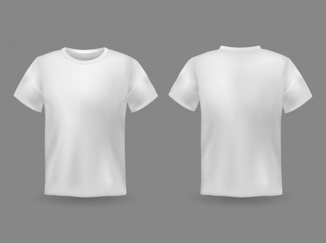 Clothing Vector, Blank Tshirt, Mock Up T Shirt, T Shirt Front And Back, T Shirt Branca, Plain White Shirt, Plain White T Shirt, Blank T Shirt, T Shirt Design Template