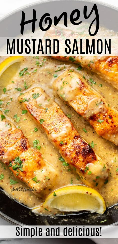 Simple Sauce For Salmon, Mustard Sauce For Salmon, Whole Salmon Recipe, Salmon Sauce Recipes, Quick Salmon Recipes, Salmon Steak Recipes, Honey Mustard Salmon Recipes, Barramundi Recipes, Salmon Dinners