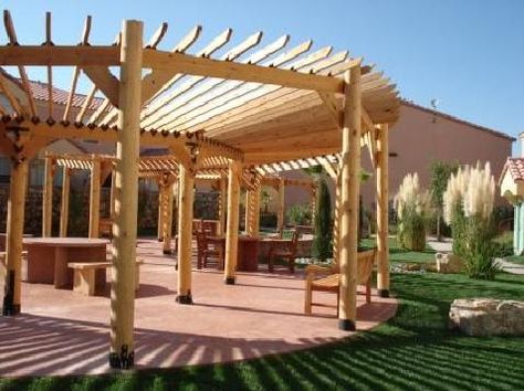 Wedding Pergola, Wisteria Pergola, Curved Pergola, Free Standing Pergola, Small Pergola, Pergola Diy, Pergola Ideas, Building A Pergola, Wood Pergola