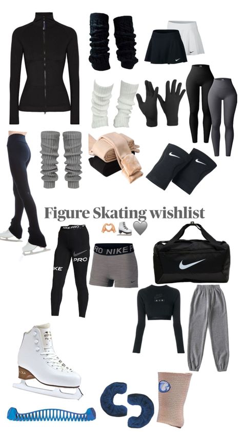 Winter Ice Skating Outfit, Ice Skating Basics, Ice Skating Fashion, Black Ice Skating Outfit, Figure Skating Outfit Ideas, Ice Figure Skating, Figure Skating Diet, Beginner Figure Skating, Figure Skating Clothes