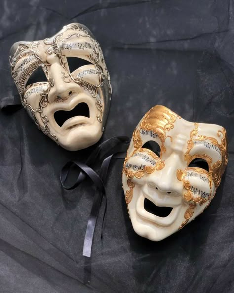 Masquerade Mask Aesthetic, Laughing Mask, Comedy Mask, Mens Masquerade Mask, Drama Masks, Tragedy Mask, Opera Mask, Mardi Gras Masquerade, Venetian Masquerade Masks