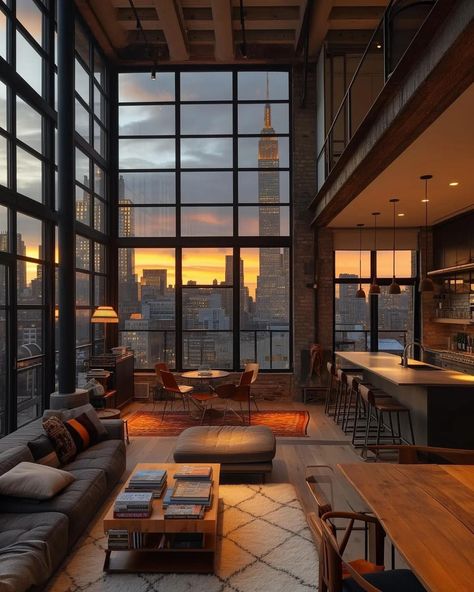 Apartamento New York, Appartement New York, Loft Aesthetic, Nyc Loft, Loft House Design, New York Loft, Loft Interiors, Dream Apartment Decor, 아파트 인테리어