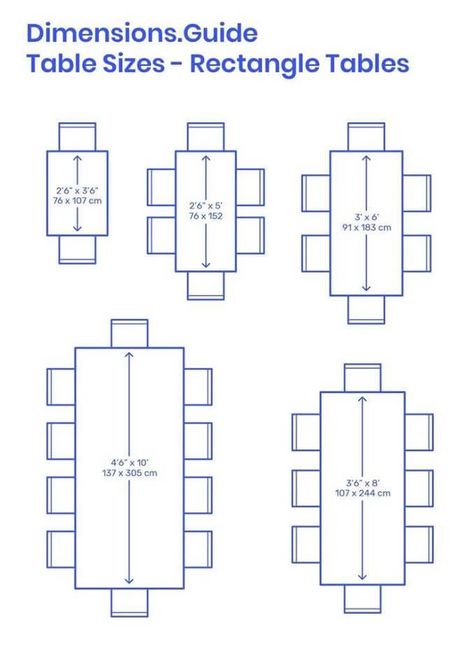 Useful Standard Dimensions For Home Furniture - Engineering Discoveries 8 Person Dining Table, Square Dining Room Table, Square Kitchen Tables, Dining Room Layout, Table For 12, 8 Seater Dining Table, Dining Table Sizes, Table Measurements, Square Kitchen