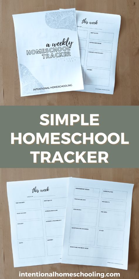 Simple Homeschool Weekly Tracker - help keep track of your homeschool by reverse planning - great for eclectic homeschoolers and unschoolers Homeschool Tracking Sheets, Homeschool Tracker, Weekly Tracker, Relaxed Homeschooling, Homeschool Planner, Homeschool Planning, Homeschool Activities, Expense Tracker, Unschooling