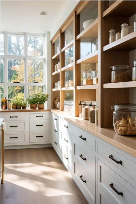 10 Walk-In Pantry Ideas - Designing the Perfect Storage for Your Kitchen - Melanie Jade Design Walk In Pantry Ideas, Pantry Layout, Pantry Inspiration, House Pantry, Pantry Laundry Room, Perfect Pantry, Pantry Room, Pantry Remodel, Kitchen Pantry Design