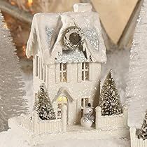 Bethany Lowe Designs, Cody Foster, Christmas Village Houses, Glitter Houses, Cardboard House, Putz Houses, Christmas Villages, Holiday Magic, Christmas House