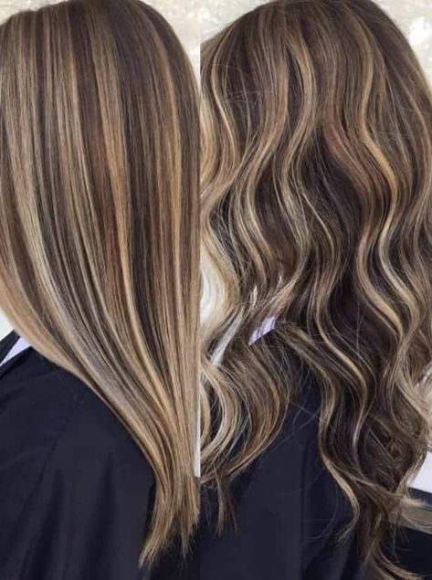 Caramel Highlights On Dark Brown, Dark Brown Straight Hair, Jayne Matthews, Good Haircut, Highlights For Dark Brown Hair, Brown Straight Hair, Blonde Highlights On Dark Hair, Cotton Candy Hair, Black Hair Balayage