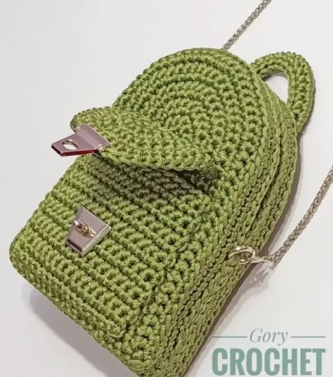 Phone Bag Pattern, Purse Patterns Free, Canvas Bag Diy, Mochila Crochet, Crochet Backpack Pattern, Granny Pattern, Beaded Clutch Bag, Free Pattern Crochet, Crochet Backpack