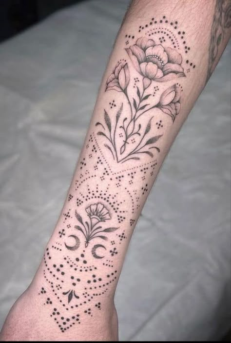 Tattoo Ideas For Females, Bohemian Tattoo, Inner Forearm Tattoo, Boho Tattoos, Dot Tattoos, Tattoos For Women Half Sleeve, Spiritual Tattoos, Arm Sleeve Tattoos, Sleeve Tattoos For Women