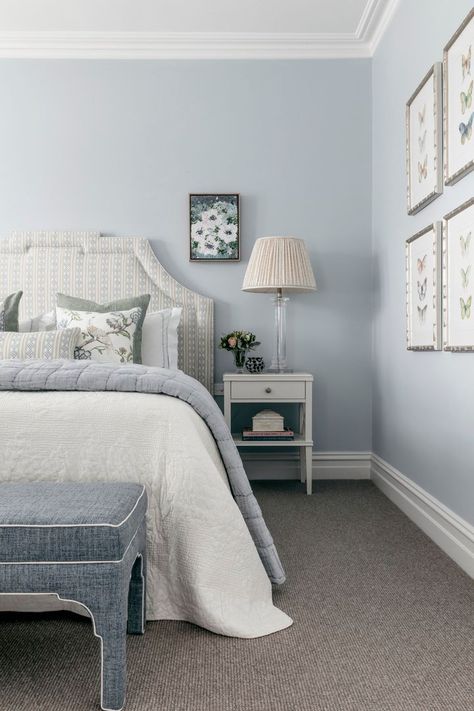 Hamptons Bedroom Ideas, Interior Design Hamptons, Hamptons Bedrooms, Hampton Bedroom Ideas, Hamptons Style Bedrooms, Hamptons Style Bedroom, Pale Blue Bedrooms, Calming Bedroom Ideas, Hamptons Bedroom