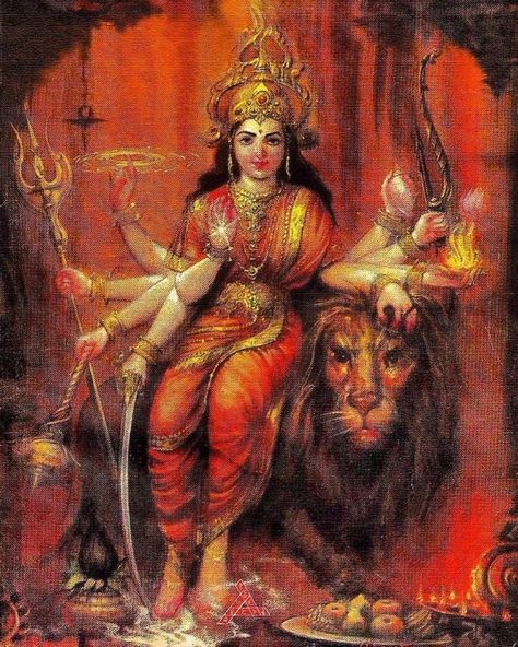 Painting Of Goddess, Shakti Maa, Lord Durga, Goddess Aesthetic, Durga Painting, Aadi Shakti, Shakti Goddess, Durga Images, Shiva Parvati Images