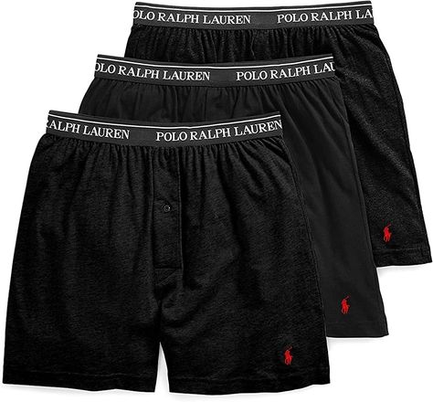 #POLO RALPH LAUREN #Mens #Classic Fit #Cotton Knit #Boxer #Shorts - 3 Pack Ralph Lauren Boxers, Gifts From Amazon, Pony Embroidery, Ralph Lauren Hats, Mens Boxer Shorts, Polo Pony, Ralph Lauren Mens, Mens Boxers, Ralph Lauren Sweater