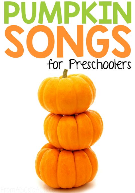 Preschool Pumpkin Theme Activities, Pumpkin Circle Time Songs, Pumpkin Music And Movement Preschool, Pumpkin Songs Preschool, Pumpkin Songs For Toddlers, Pumpkin Songs, Pumpkin Theme Preschool, Preschool Pumpkins, Pumpkin Preschool