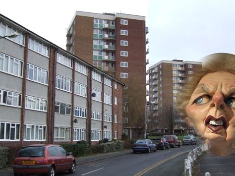 Margaret Thatcher sold off public housing to create "the dignity of ownership" and today 40% of that housing is owned by gouging landlords Anglo Gothic, Council Flat, British Houses, Council Estate, British Journal Of Photography, Public Housing, Council House, Nostalgia Aesthetic, Uk History