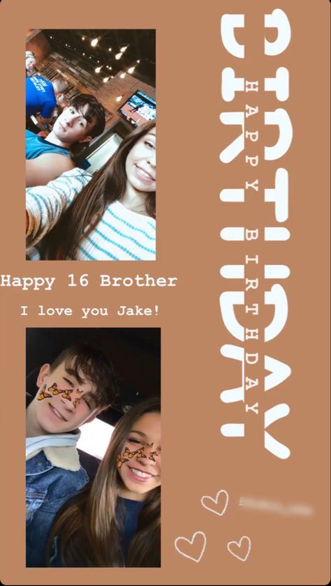 Brother Birthday Post Instagram, Insta Story Ideas Birthday Brother, Birthday Story Ideas For Brother, Birthday Instagram Story Ideas Brother, Brother Birthday Story Instagram, Brother Instagram Story, Happy Birthday Brother Instagram Story, Instagram Story Birthday, Happy Birthday Brother From Sister