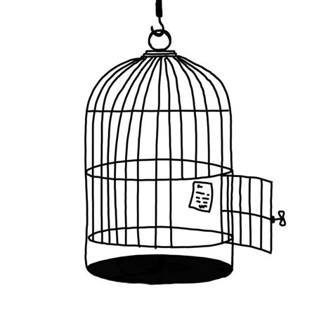 Open Bird Cage Drawing, Bird Cage Tattoo Design, Open Bird Cage Tattoo, Open Cage Tattoo, They Told Me All Of My Cages Were Mental, Birdcage Illustration, Bird Cage Illustration, Bird Cage Drawing, Birdcage Drawing