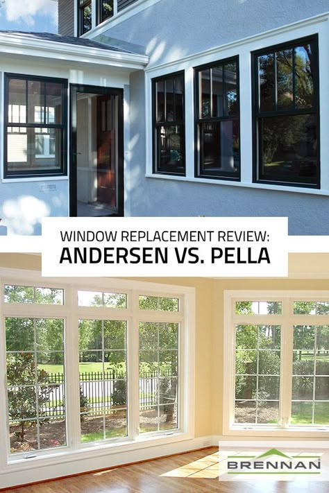 Colonial Home Windows, Large Casement Windows Exterior, Pella Casement Windows, Changing Windows Before And After, Anderson Windows Ideas, Large Window Replacement Ideas, Renewal By Anderson Windows Galleries, Pella Lifestyle Windows, Best Windows For New Construction