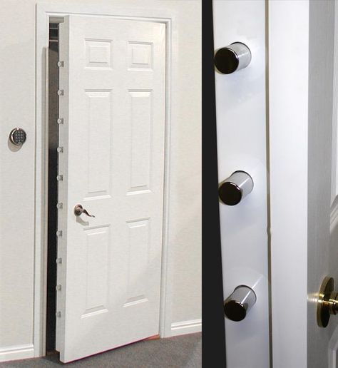 Browning Security Doors: Peace of Mind with Built-in Concealment Speakeasy Furniture, Vault Room, Security Room, Bank Safe, Safe Door, Panic Rooms, Safe Deposit Box, Vault Doors, Home Security Camera Systems