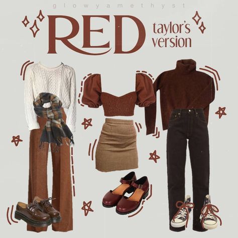 All Too Well Inspired Outfits, Red Tv Aesthetic Outfits, Lily Potter Aesthetic Outfits, Lily Evans Inspired Outfits, All Too Well Video, Eras Tour Outfits Winter, Red Taylor Swift Aesthetic Outfits, Taylor Swift Party Outfit, Gryffindor Outfits