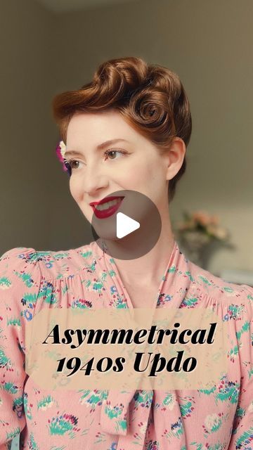 Vintage Braided Updo, I Love Lucy Hair Tutorial, 1940s Hairstyles For Long Hair Tutorial, 1940s Updo Hairstyles, 1950s Housewife Hairstyles, 1940s Hairstyles Tutorial, Old Hollywood Hair Updo, 1940s Updo, 1940s Fashion Hair