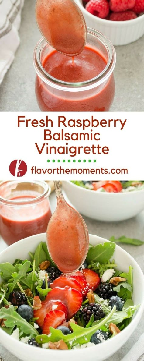 Raspberry Vinaigrette Recipe, Raspberry Vinaigrette Dressing, Vinaigrette Dressing Recipe, Balsamic Vinaigrette Recipe, Raspberry Vinaigrette, Vinaigrette Recipe, Fresh Salad Recipes, Salad Dressing Recipes Homemade, Vinaigrette Recipes