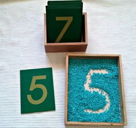 Colored Rocks, Montessori Activities Preschool, Sand Writing, Tracing Numbers, Sand Tray, Diy Montessori, Games For, Montessori Diy, Montessori Toddler Activities