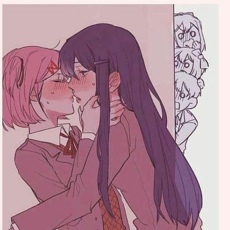 Ddlc Ships, Ddlc Yuri, Rattus Rattus, Oki Doki, Doki Doki Literature Club, Mad Man, Yuri Manga, Lesbian Art, Psychological Horror