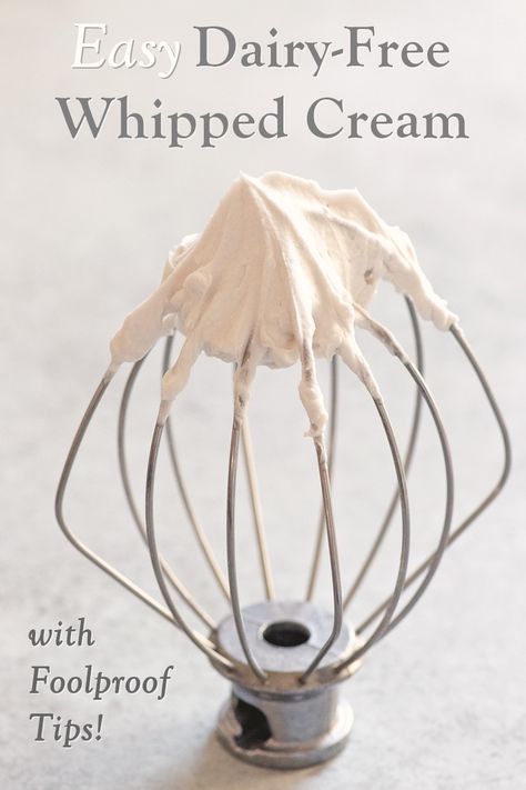 Dairy Free Whipped Cream, Coconut Whip, Cheese Sauces, Whipped Cream Recipe, Dairy Free Desserts, Vegan Whipped Cream, Recipes With Whipping Cream, Vegan Coconut, Coconut Milk Powder