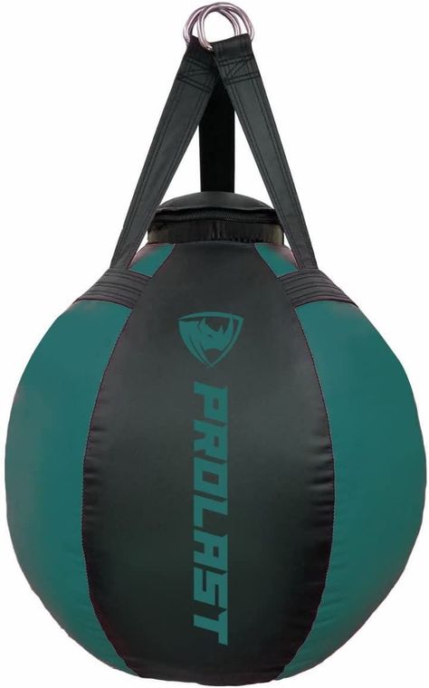 Ball shape is ideal for practicing different angles of punches including hooks and uppercuts. You simply cannot do a proper head shot on a traditional punching bag. Boxing Bag, Boxing Bags, Wrecking Ball, Punching Bag, Different Angles, New Edition, Taekwondo, Leg Tattoos, Body Bag