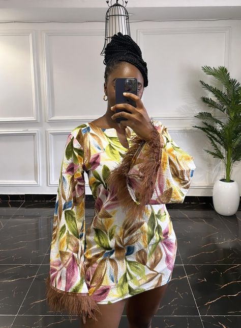 37 Modern African Dress Styles for Summer | African Fashion Styles, Inspirations A Line Dress With Ankara, Classy Ankara Short Gown Styles, Short Gown For Materials, Simple Material Gown Style, Latest Short Gown Style For Material, Shift Gown Styles, Flare Short Gown Styles, Short Material Gown, Classy Short Gowns