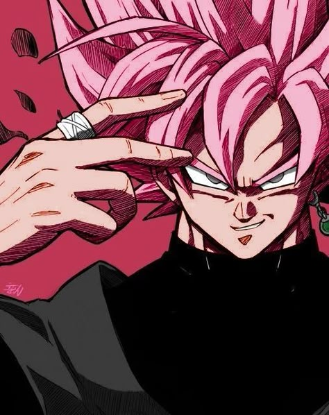 Goku Black, Anime Character, Anime, Pink, Black