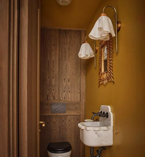 Tiny toilets, they need a lot of attention and mustn't be overlooked. We love this little loo interior by @pernille_lind_studio featuring our Cascade wall light, yes, our Cascade comes with the option for it to be IP44 rated, so you can have pretty bathroom lights, not just practical. 

Interior by @pernille_lind_studio_
📷 @wplusbphotography
Featured light - Cascade wall

#interiordesign #pernillelindstudio #seasidehomes #devonhome #homedecor #destinationlivelife #englishcountryhome Scandinavian Design Style, Home Idea, Pretty Bathrooms, Downstairs Loo, Downstairs Bathroom, Bespoke Interiors, English Country House, Tiny Bathroom, Black & White