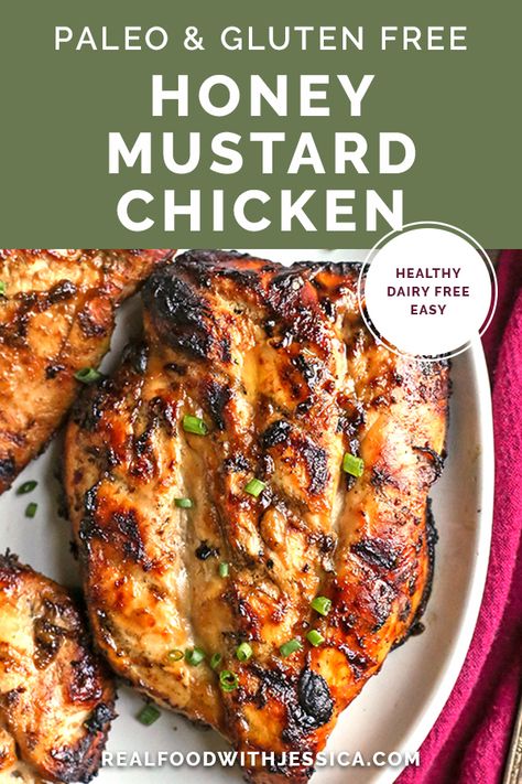 Dairy Free Recipes Dinner, Paleo Chicken Recipes, Dairy Free Dinner, Honey Mustard Chicken, Mustard Chicken, Gluten Free Recipes For Dinner, Gluten Free Dairy Free Recipes, Gluten Free Dinner, Gluten Free Recipes Easy