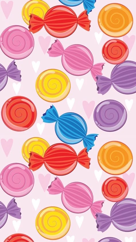 Sunset Iphone Wallpaper, Candy Wallpaper, Candy Background, Candy Drawing, Chanel Wallpaper, Candy Theme Birthday Party, Kawaii Wallpapers, Turquoise Wallpaper, Candy House