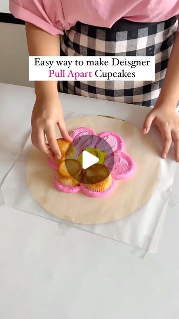 Brit + Co on Instagram: "Flower Pull-Apart Cupcakes 🌼 Try this pull-apart cupcake hack to create the perfect design each time! (via @goodberry_byishleen)⁠ ⁠ #cupcakes #baking #cupcakedecorating #desserts #desserttime #partyideas #cutefood" Flower Pull Apart Cupcake Cake, Small Cupcake Cakes Pull Apart, Dozen Cupcake Designs, Diy Pull Apart Cupcake Cake, Easy Cupcake Cakes Pull Apart, Number 7 Pull Apart Cupcakes, Daisy Pull Apart Cupcakes, Princess Pull Apart Cupcakes, Spring Pull Apart Cupcakes