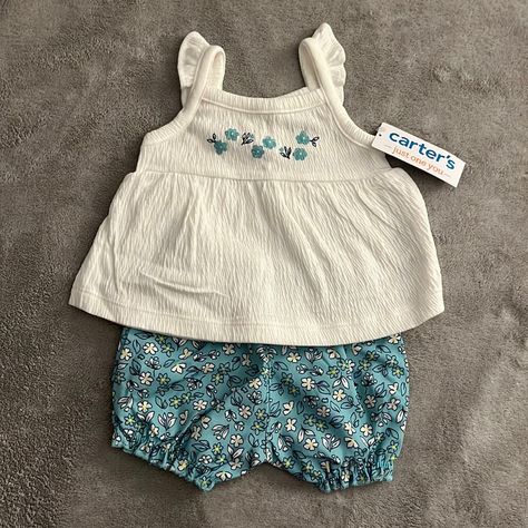 Never Worn! Tags Still Attached - 3 Month Baby Girl Summer Outfit By Carter’s Early 2000s Baby Clothes, Carters Baby Clothes, Baby Einstein Toys, Boys Winter Clothes, 3 Month Old Baby, Vintage Kids Clothes, Boys Christmas Outfits, Cute Asian Babies, Baby Girl Outfit