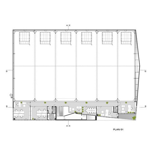 Warehouse Design Architecture Plan, Warehouse Office Design Workspaces, Warehouse Layout Floor Plans, Warehouse Design Architecture, Warehouse Floor Plan, Greenhouse Office, Gym Basket, Warehouses Architecture, Warehouse Office Design