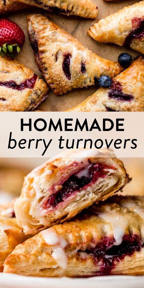 Blackberry Turnovers With Puff Pastry, Berry Turnovers Puff Pastries, What To Do With Leftover Berries, Mixed Berry Puff Pastry, Berry Puff Pastry Recipes, Berry Turnovers, Mixed Berry Filling, Berry Pastry, Berry Strudel