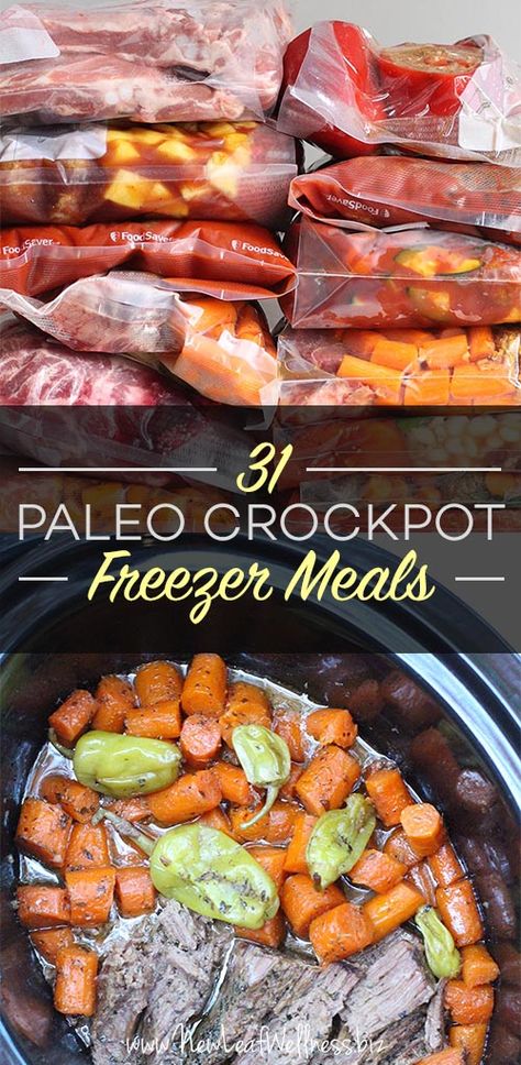 Paleo Freezer Meals, Crockpot Freezer Meals, Paleo Crockpot Recipes, Muffins Paleo, Paleo Crockpot, Smoothie Detox, Paleo Diet Recipes, Diet Vegetarian, Paleo Dinner