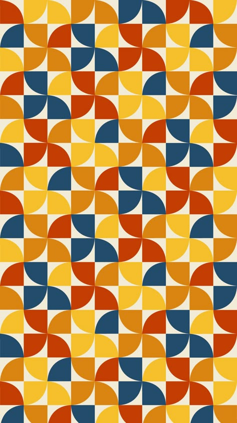 Repeat colors, repeat designs, inspired by the 1970s.  graphic design wallpaper wallpaperinspo geometric 70s 70s pattern 70s poster vintage inspired vintage design background bright colors colorful Repeated Design Pattern, 1970s Design Graphics, 70 Patterns Design, Retro Geometric Wallpaper, 70s Inspired Patterns, 70s Wallpaper Vintage Wallpapers, 70s Geometric Pattern, 1970 Graphic Design, Vintage Geometric Pattern