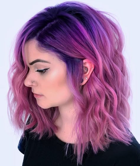 Lavender Hair Dye, Cotton Candy Pink Hair, Pink Hair Streaks, Pink And Orange Hair, Dark Pink Hair, Pink And Purple Hair, Bright Pink Hair, Pink Ombre Hair, Pink Hair Color