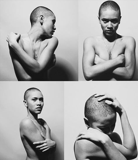 Shave Her Head, Shaved Heads, Bald Girl, Buzz Cuts, Photographie Portrait Inspiration, Body Photography, Bald Women, Shaved Head, Human Poses