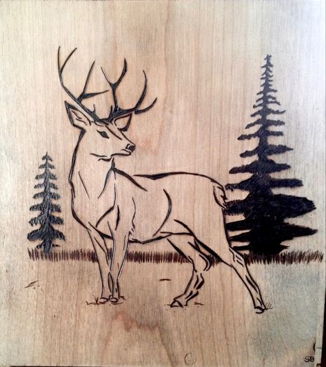 Burnt Wood Art, Animal Wood Burning, Horse Wood Burning, Wood Burning Art For Beginners, Deer Wood Burning, Wood Burning Ideas Gifts, Pyrography Patterns Printable, Hand Saw Art Ideas, Campfire Drawing