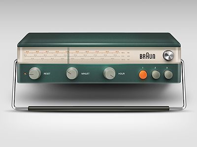 Old things are far more beautiful than we realised... #radio #retro #design Milk Photo, Braun Dieter Rams, Dieter Rams Design, Fotocamere Vintage, Old Radio, Radio Design, Braun Design, Radio Vintage, Dieter Rams