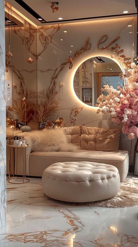 Beauty Spa Interior Design, Beauty Salon Interior Design Ideas, Reviews Design, Beauty Shop Decor, Salon Interior Design Ideas, Beauty Salon Interior Design, Beauty Room Salon, Beautiful Salon, Home Beauty Salon