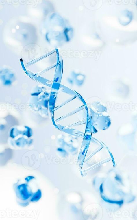 DNA and biology concept, 3d rendering. Dna 3d, Dna Art, 3d Vector, Pisco, 3d Rendering, Plexus Products, Biology, Science, Health