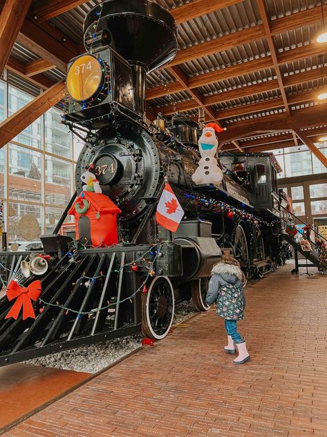 toddler at Roundhouse train museum yaletown Vancouver With Kids, Things To Do In Vancouver Canada, Canada For Kids, Vancouver Vacation, Cool Playgrounds, Vancouver Restaurants, Things To Do In Vancouver, Vancouver Aquarium, Canada Trip