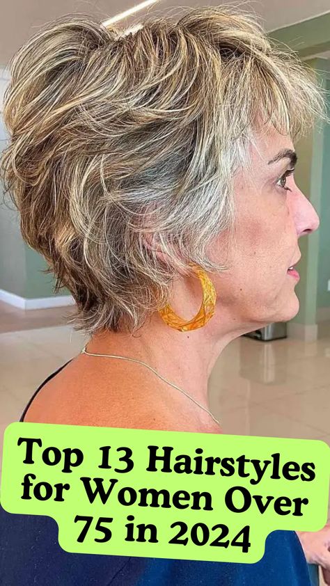 Top 13 Hairstyles for Women Over 75 in 2024 Haircuts For 90 Year Old Women, Hair Cuts For Thinner Hair 2024, Hairstyles For Thinning Hair On Top, Hair Over 60 Aging Gracefully, 13 Hairstyles, Flippy Hair, Haircut Tips, Fine Flat Hair, Black Women Short Hairstyles