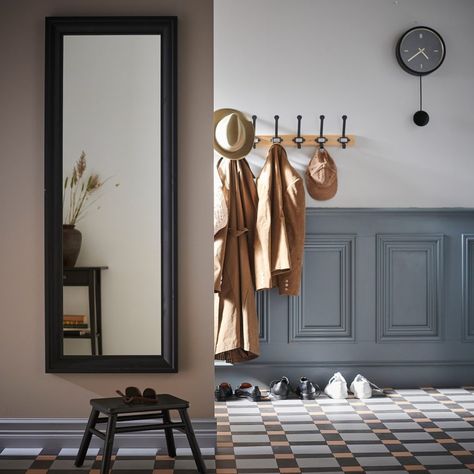 Favorites from Ikea 2021 Catalog - Finding Silver Pennies Two Tone Walls, Ikea Mirror, Plastic Foil, Steel Racks, Table Clocks, Wall Table, Ikea Family, Hallway Furniture, Scandinavian Interior